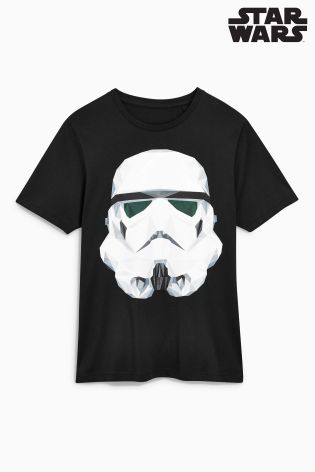 Black Star Wars Stormtrooper Graphic T-Shirt